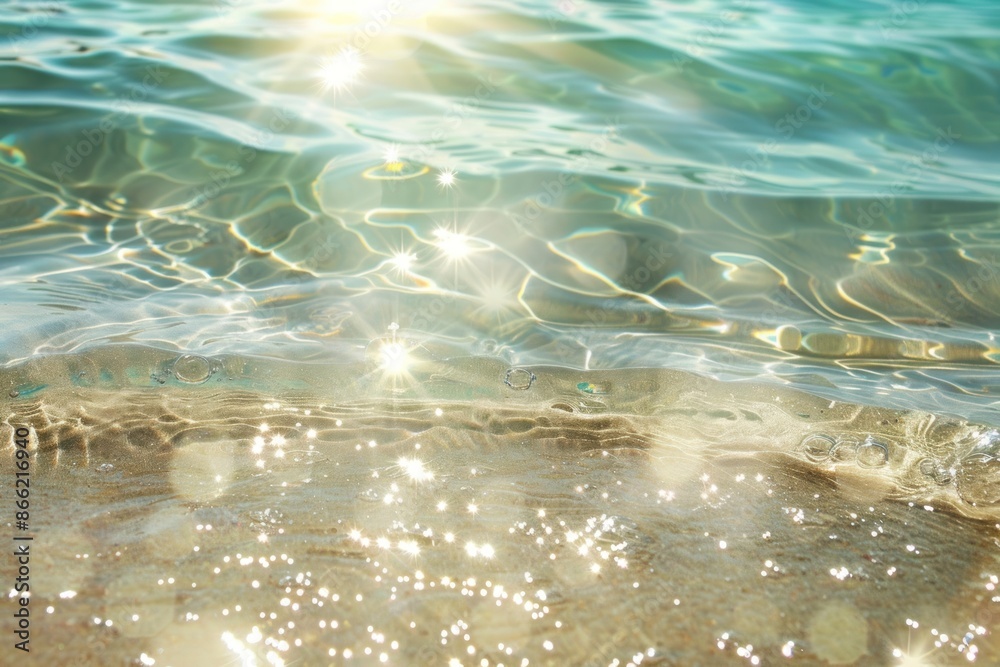 Poster white sand beach wallpaper water underwater shoreline.