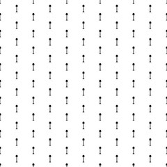 Square seamless background pattern from black floor lamp symbols. The pattern is evenly filled. Vector illustration on white background