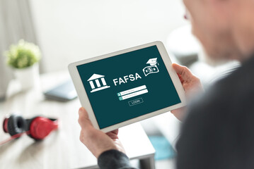 Fafsa concept on a tablet