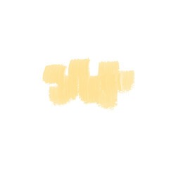 Yellow Gouache Paint Stroke