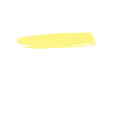 Yellow Gouache Paint Stroke