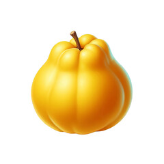 Quince isolated on transparent background