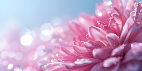 Obraz premium Abstract background created by Rococo flower petals shimmering and melting into mist. Concept Rococo Flower Petals, Abstract Background, Shimmering Effect, Melting Into Mist