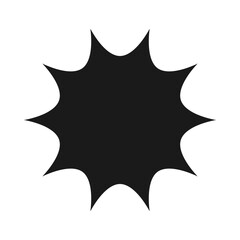 Pop Art Comic Burst Speech Bubble