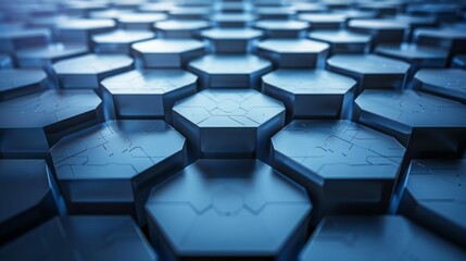Obraz premium Abstract 3D hexagonal background.