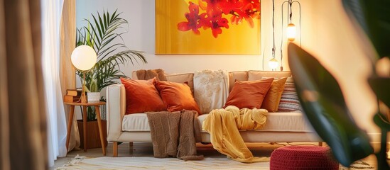 Cozy Bright Home Decorated for Chinese Lunar New Year Festivities