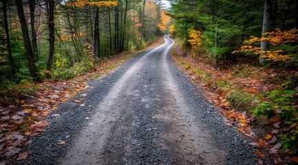 Obraz premium road in autumn