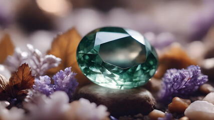 A bunch of beautiful semi-precious stones.  precious and semiprecious stones.