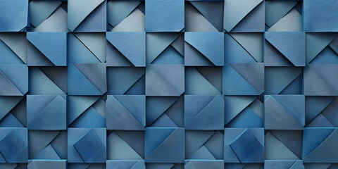 Fototapeta premium Tile blue geometric digital printing for wallpaper