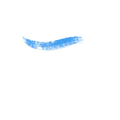 Blue Gouache Brush Stroke