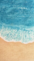 Fototapeta premium Beach wallpaper shoreline outdoors nature.