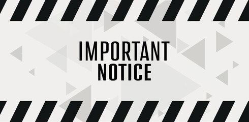 important notice 