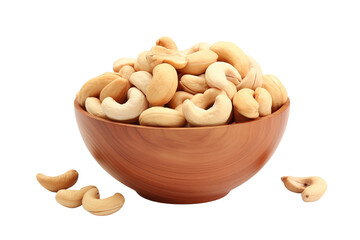 The Nutty Treasure Bowl on White or PNG Transparent Background.