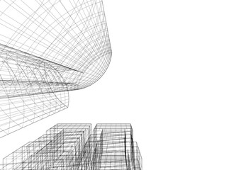 Concept city architecture vector illustration