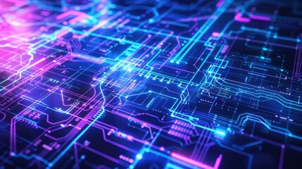 Futuristic Holographic Blueprint Projections with Glowing Digital Schematics and Minimalist Technical Renderings