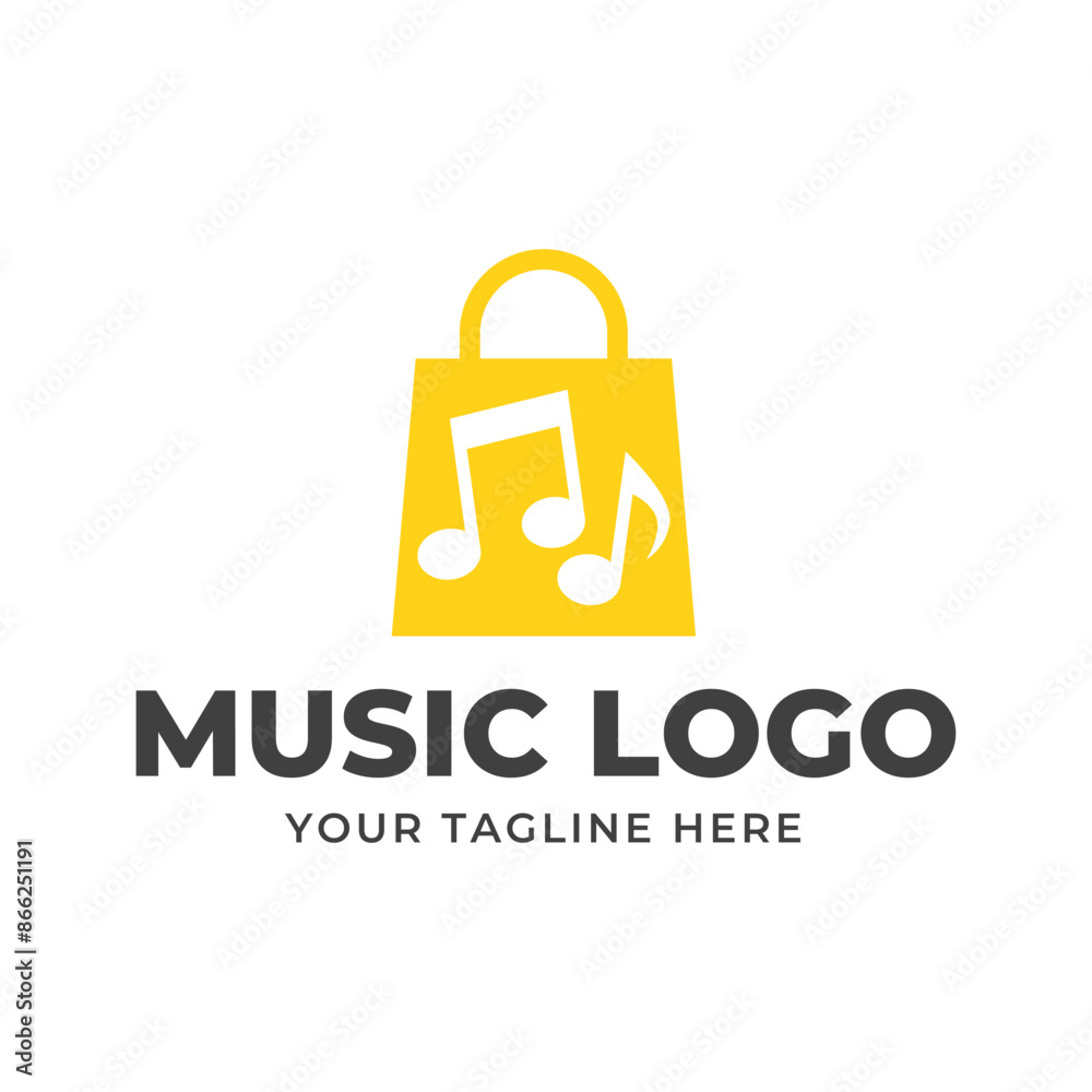 Poster Music vector logo graphic modern abstract