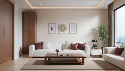 Fototapeta premium modern living room interior design