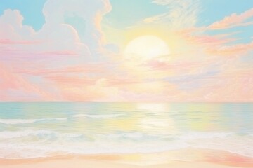 Sunset beach backgrounds outdoors horizon.