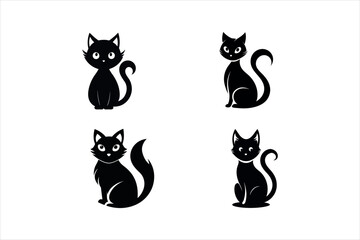   cat vector illustration.
