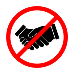 No Handshake icon vector. No dealing symbol. No collaboration sign for your web design, logo, infographic, UI. illustration