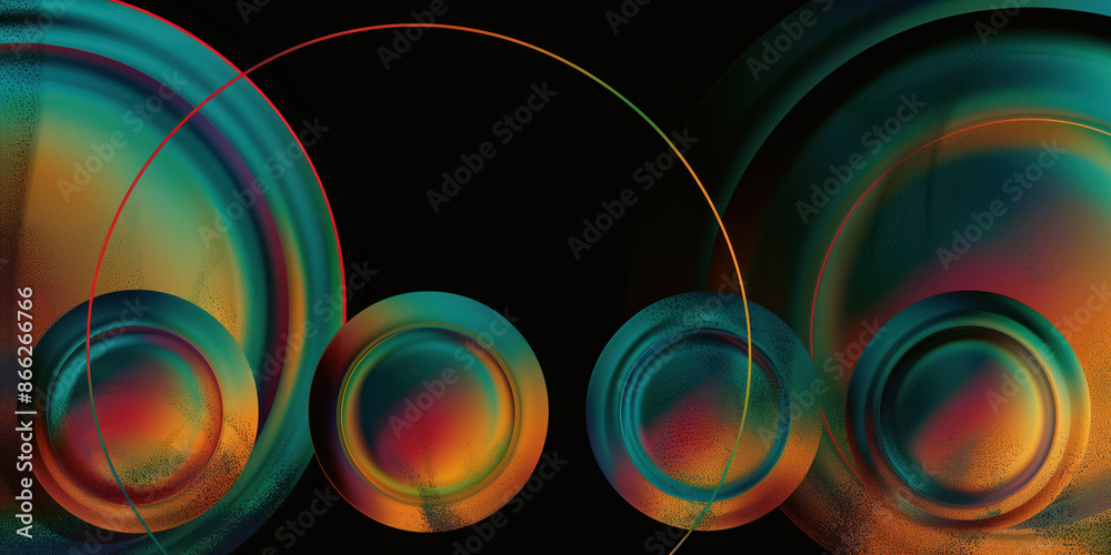 Poster abstract illustration of singularity concept. origin of life. space and science. background image. c