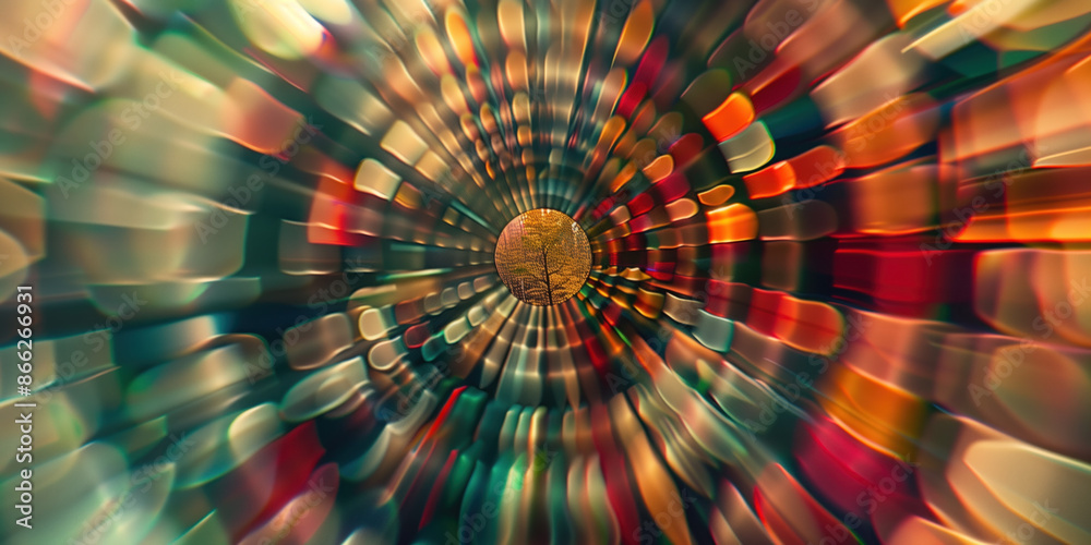 Poster abstract illustration of singularity concept. origin of life. space and science. background image. c