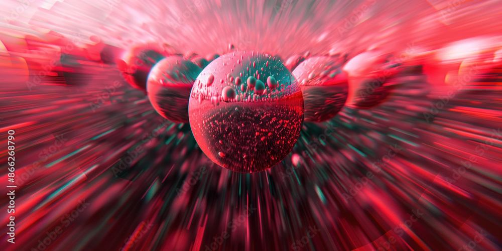 Poster abstract illustration of singularity concept. origin of life. space and science. background image. c