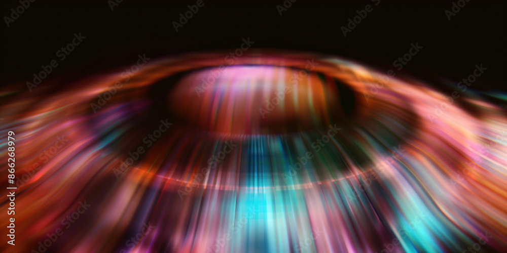 Poster abstract illustration of singularity concept. origin of life. space and science. background image. c