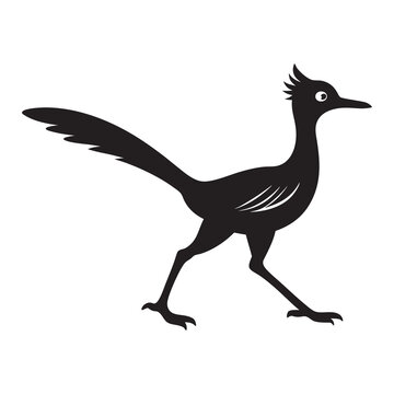 recommend clip art: illustration of an roadrunner silhouette vector 