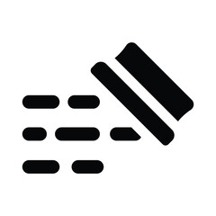 Black board duster icon