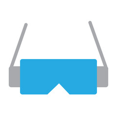 Goggles Vector Flat Icon Design