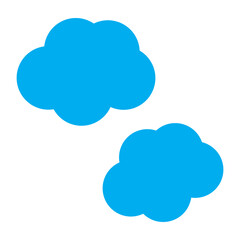 Obraz premium Cloud Vector Flat Icon Design