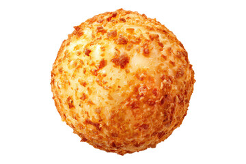 Crispy cheese ball isolated on transparent background