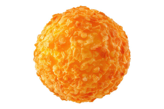 Crispy cheese ball isolated on transparent background