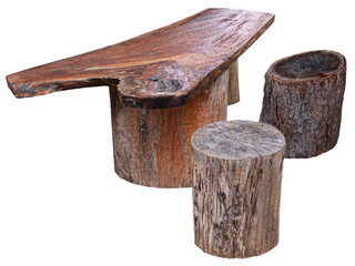 Rustic Picnic Table with Seats
