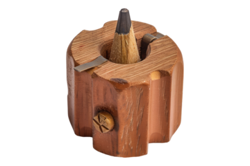 Pencil sharpener isolated on transparent background