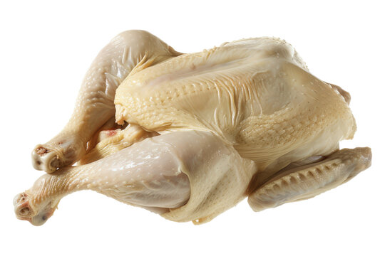 Raw chicken isolated on transparent background
