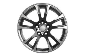 Alloy wheel isolated on transparent background