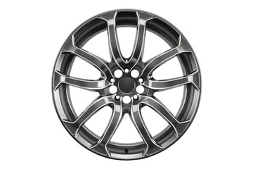 Alloy wheel isolated on transparent background
