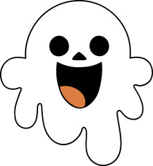 Fototapeta premium Cute Halloween Ghost