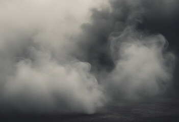 Smoke black ground fog cloud floor mist background steam dust dark white horror overlay Ground smoke