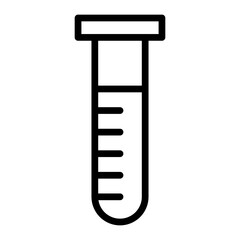 Test tube Line Icons Design