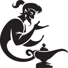 Aladdin Genie Vector Design 