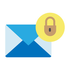 Private Message Vector Flat icon design