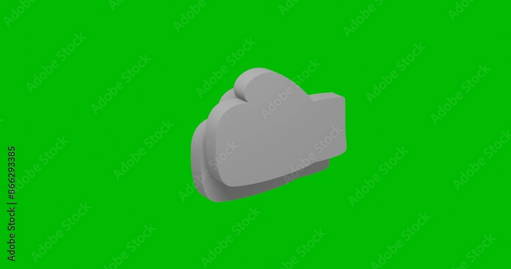 Poster animation of rotation of a white boxing gloves symbol with shadow. simple and complex rotation. seam
