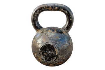 Kettle bell isolated on transparent background