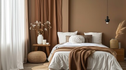 Naklejka premium home interior design, bedroom design ideas