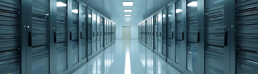 Fototapeta premium Efficient Business Cloud Network for Seamless Data Synchronization and Storage