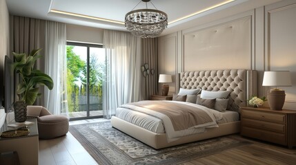 hotel room with bed, luxury bedroom design ideas, beautiful bedroom, cozy and comfy home ideas