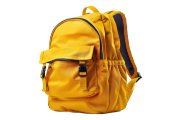 School bag isolated on transparent background